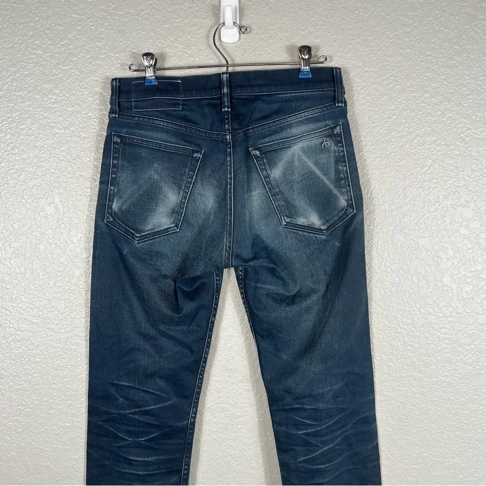 Rag & Bone Standard Issue Fit 2 Coated Navy - Picture 7 of 9